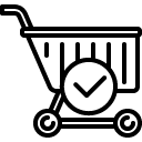 confirm cart line icon