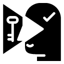 confirm key glyph Icon