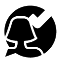 confirm message woman glyph Icon