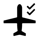 confirm plane mode glyph Icon