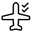 confirm plane mode line Icon