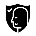 confirm security user glyph Icon