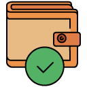 confirm wallet filled outline icon