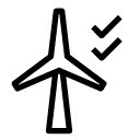 confirm windmill line Icon