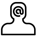contact email line Icon