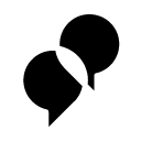 conversation seven glyph Icon