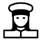 cook woman glyph Icon