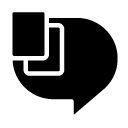 copy chat four glyph Icon