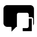 copy chat two glyph Icon