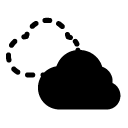 copy cloud glyph Icon