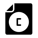 copy right file glyph Icon