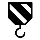 crane hook glyph Icon