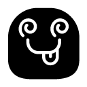 crazy glyph Icon