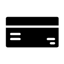 credit card glyph Icon