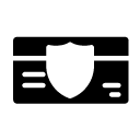 credit card security glyph Icon
