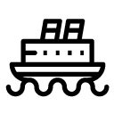 cruise ship line Icon