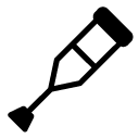 crutches glyph Icon