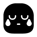 cry glyph Icon