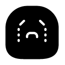 crying glyph Icon