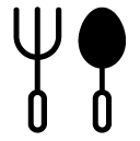 cutlery glyph Icon