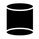 cylinder glyph Icon
