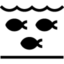 deep water fish glyph Icon