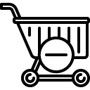 delete cart line icon