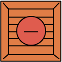 delete crate filled outline icon