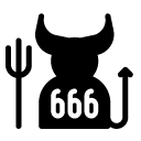 devil glyph Icon