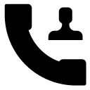 dial contact 1 glyph Icon