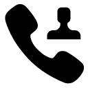 dial contact 2 glyph Icon