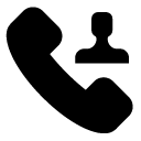 dial contact 3 glyph Icon