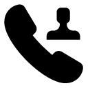 dial contact 6 glyph Icon