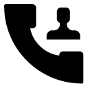 dial contact 7 glyph Icon