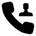 dial contact 8 glyph Icon