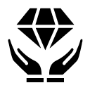 diamond care glyph Icon