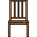 dining chair filled outline icon