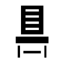 dining chair glyph Icon
