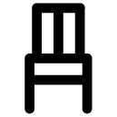 dining chair line icon