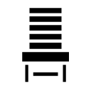 dining room chair glyph Icon