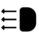 direction headlights glyph Icon