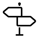 directions left right line Icon