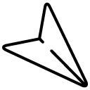 directions pointer line icon