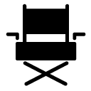 director chair glyph Icon