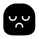 disappointed glyph Icon