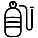 diving bottle 1 line Icon