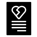 divorce glyph Icon