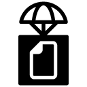 document airdrop glyph Icon