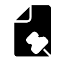 document pin glyph Icon