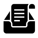 document tray glyph Icon